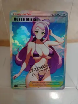 Miriam Pokemon Anime Waifu Sexy Goddess Doujin Card - Image 1