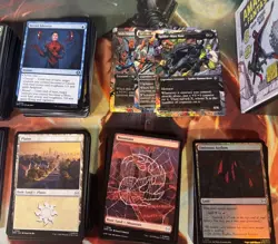 MTG Marvel Spider-Man Bulk & Gift Bundle Extras ~315 cards, 150C, 63U, 19R, 64L - Image 2