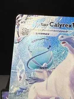 Pokemon Card Ice Rider Calyrex VMAX 203/198 Chilling Reign Alternate Art Played - Image 2