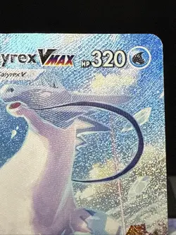 Pokemon Card Ice Rider Calyrex VMAX 203/198 Chilling Reign Alternate Art Played - Image 3