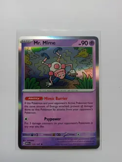Mr. Mime 122/165 Holo Scarlet & Violet 151 NM Pokemon Card - Image 1
