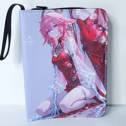 Kafka Yae Miko Floral Card Binder 3-Ring Anime Waifu Redemption 10 in Folder - Image 1