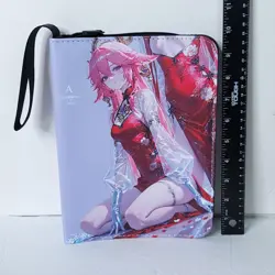Kafka Yae Miko Floral Card Binder 3-Ring Anime Waifu Redemption 10 in Folder - Image 3