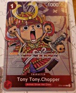 One Piece English Card Game Holo Carte 25th Anniversary Chopper ST01-006 En Mint - Image 1