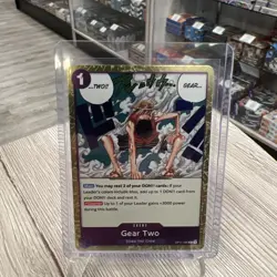 Gear Two OP11-080 R “A Fist of Divine Speed” One Piece Card Game - Image 1