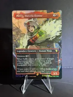 Yuffie, Materia Hunter (Borderless) (Chocobo Track Foil) Commander: Final... - Image 2