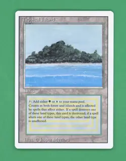 Magic The Gathering MTG Tropical Island (Revised) - Image 1