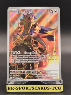 Pokemon TCG Destined Rivals: Zamazenta 201/182 Secret Illustration Rare SIR 2025 - Image 1