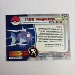 Topps Pokemon Magikarp 129 Series 3 Blue Logo Non Holo TV Animation Edition - Image 2