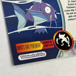 Topps Pokemon Magikarp 129 Series 3 Blue Logo Non Holo TV Animation Edition - Image 3