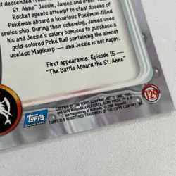 Topps Pokemon Magikarp 129 Series 3 Blue Logo Non Holo TV Animation Edition - Image 4
