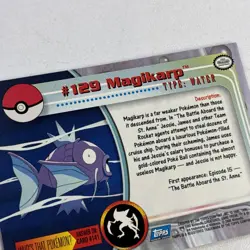 Topps Pokemon Magikarp 129 Series 3 Blue Logo Non Holo TV Animation Edition - Image 5