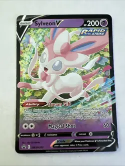 Sylveon V SWSH202 Ultra Rare - 2021 Pokemon Black Star Promos NM - Image 1