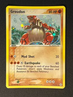 Groudon 102/101 Pokemon 2004 EX Hidden Legends-Secret Rare Holo -NM+ - Image 1