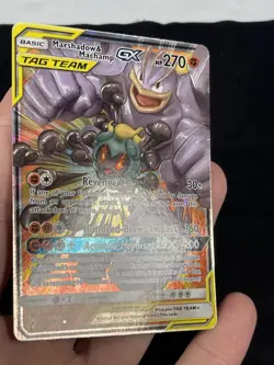 Pokemon TCG Marshadow & Machamp GX Holo Card 82/214 Sm-Unbroken Bonds - Image 5