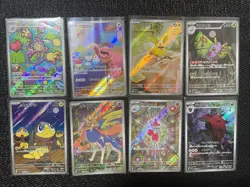 Pokemon Card Lot 8x Japanese AR Art Rare Cards - Image 1