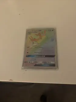 POKEMON Kingdra GX SM155 Rainbow Rare Secret Promo Sun & Moon TCG Card LP - Image 1
