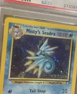 Pokemon Card Misty’s Seadra Prerelease - Gym Heroes Set No. 9/132- PSA 9 MINT - Image 2