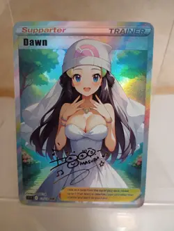 Dawn Pokemon Anime Waifu Sexy Goddess Doujin Card - Image 1