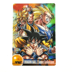 S3183 All Form Son Goku No.442 Japanese Dragon Ball Z Morinaga Clear Card N19 - Image 1