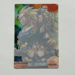 S3183 All Form Son Goku No.442 Japanese Dragon Ball Z Morinaga Clear Card N19 - Image 2