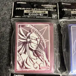 New Digimon Card Game Official Carddass Card Sleeves 2020 Vol.1 Bandai 4 Set Lot - Image 2