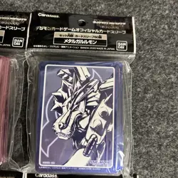 New Digimon Card Game Official Carddass Card Sleeves 2020 Vol.1 Bandai 4 Set Lot - Image 3