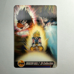 S1805 Son Goku 3D 249 Japanese Dragon Ball x Morinaga Clear Wafer Card - Image 1