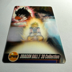 S1805 Son Goku 3D 249 Japanese Dragon Ball x Morinaga Clear Wafer Card - Image 2
