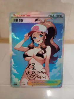 Hilda Pokemon Anime Waifu Sexy Goddess Doujin Card - Image 1
