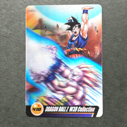 S3202 Son Goku Gohan Vegeta 3D Dragon Ball Z Morinaga Clear Card 418 N19 - Image 1