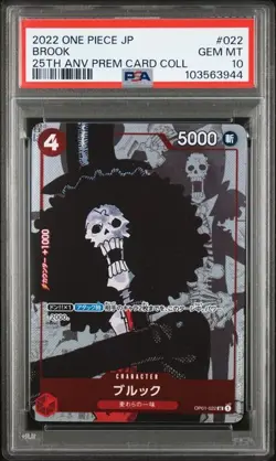 PSA 10 - Brook OP01-022 25th Ann Prem Card Coll - One Piece - Image 1