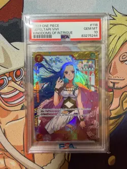 2023 One Piece Card Game - NEFELTARI VIVI OP04-118 SEC - PSA 10 - English - Image 1