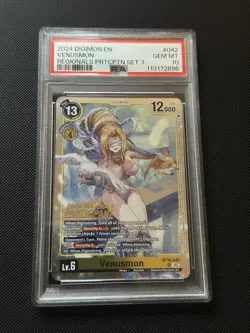 Digimon Card Game Venusmon #042 Regionals Participant 2024 Promo PSA 10 *POP 1!* - Image 4