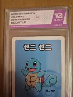 2019 Old Maid Pokemon Card Squirtle Graded Pokemon Slab TG 10 - Image 3