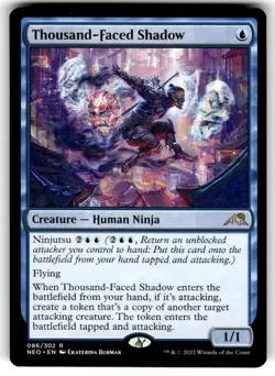 Thousand-Faced Shadow Regular - Kamigawa: Neon Dynasty MTG-NM - Image 1