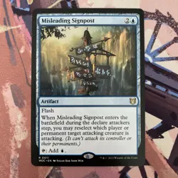 Misleading Signpost - Wilds of Eldraine Commander - Magic the Gathering MTG - Image 1