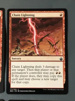 Chain Lightning X4 Battlebond NM Condition See Front/back Pics - Image 3