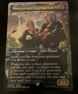 Emet-Selch of the Third Seat (Borderless) (Chocobo Track Foil) FIC 0473 - NM - Image 1