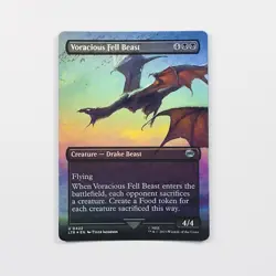 Voracious Fell Beast 422 - MTG - UB:LOTR - NM FOIL Borderless - Image 1