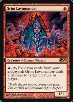 Grim Lavamancer - Magic 2012 (M12) #145/249 MTG Magic The Gathering - Image 1