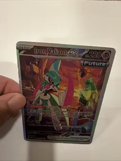 Pokemon TCG Iron Valiant EX Paradox Rift 249/182 Holo Special Illustration Rare - Image 2