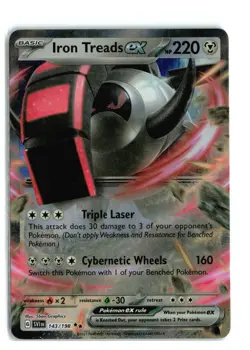 Pokemon TCG Iron Treads ex 143/198 Scarlet & Violet Ultra Rare NM - Image 1
