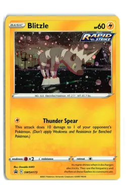 Blitzle SWSH173 Promo Cosmos Holo Pokemon TCG LP - Image 1