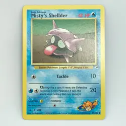 Misty’s Shellder 89/132 - Non Holo - Gym Heroes - Pokemon Card - EXC - Image 1
