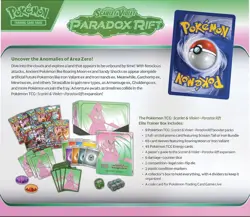 Pokemon TCG PARADOX RIFT Scarlet & Violet Elite Trainer Box - Iron Valiant - Image 2