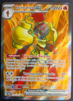 Pokemon Crimanzo ex PAR 218 Paradoxrift Ultra Rare Deutsch Near Mint - Image 1