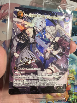 Grand Archive TCG - Spirit Blade: Terminus Merlin ReCollection Foil Sign Card - Image 2