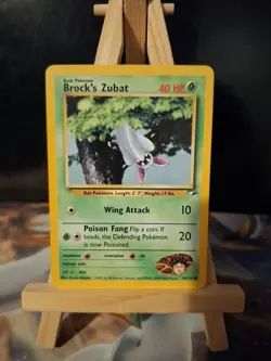 Brock's Zubat 74/132 Gym Heroes Common Pokemon Card WOTC - Image 4