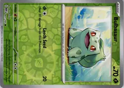 Pokemon TCG Scarlet & Violet 151 Bulbasaur 001/165 Reverse Holo Trading Card TCG - Image 5